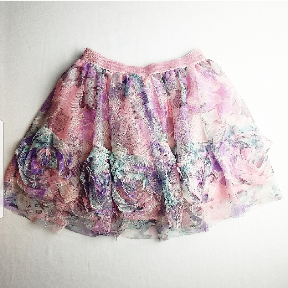Children's Place Flower Tulle Skirt